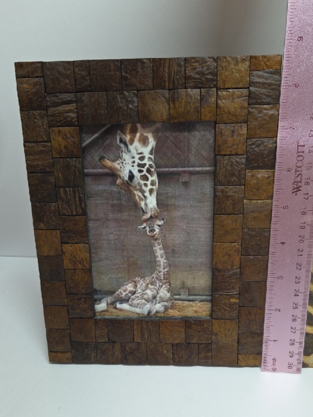 Giraffe Pattern Decorative Photo Frame  + Brown/Tan Photo Frame - Picture 3 of 14